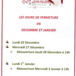 Fermeture fin d’Année