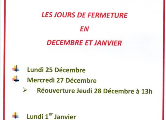 Jours fermeture Décembre 23 et Janvier 24 (1)
